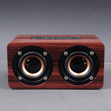 Vintage Dual-Driver Wireless Audio Speaker, Compact Portable Bluetooth Sound Box For Home Desktop Use