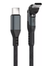 360 Degree Rotatable Usb-C To Usb-C Braided Cord, Adjustable Swivel Connector Charging And Data Transfer Cable