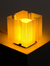 Geometric Fluted Cube Accent Lamp, Adjustable Mood Lighting, Contemporary Sculptural Table Light For Interior Styling